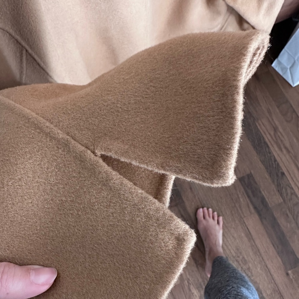 Toteme Double Breasted Wool Peacoat 32 in Camel - Picture 9 of 9